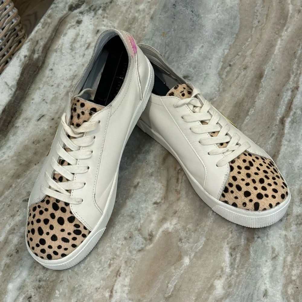 Women’s DOLCE VITA Zaga Calf Hair Leather Sneakers- Size 9 - Picture 8 of 10